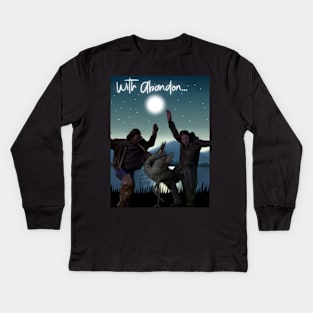 With Abandon Crane Dance Kids Long Sleeve T-Shirt